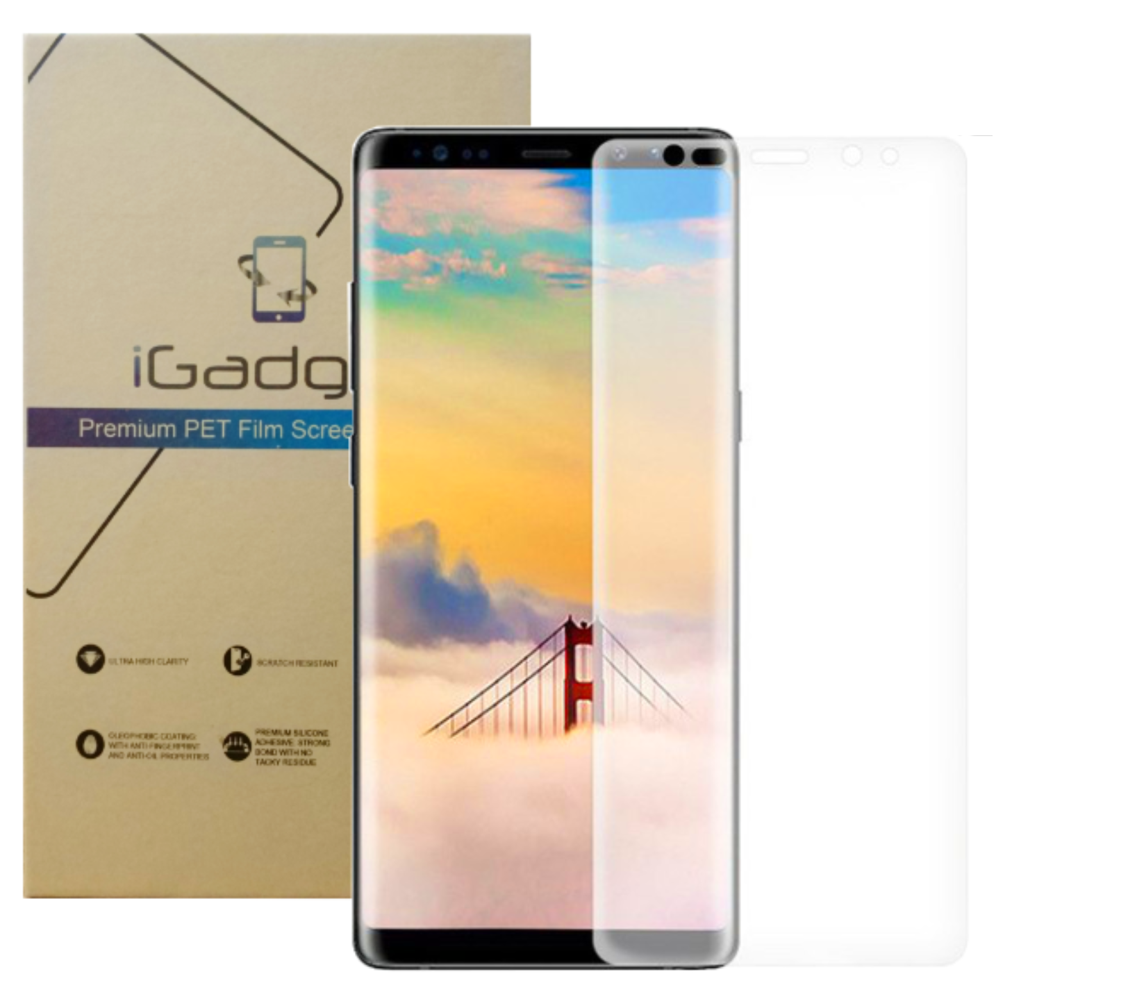 Samsung Galaxy Note 8 Screen Protector - 3D Curved PET Film for Scratch & Impact Protection | Tempered Glass Alternative | Perfect for Work, Travel & Daily Use