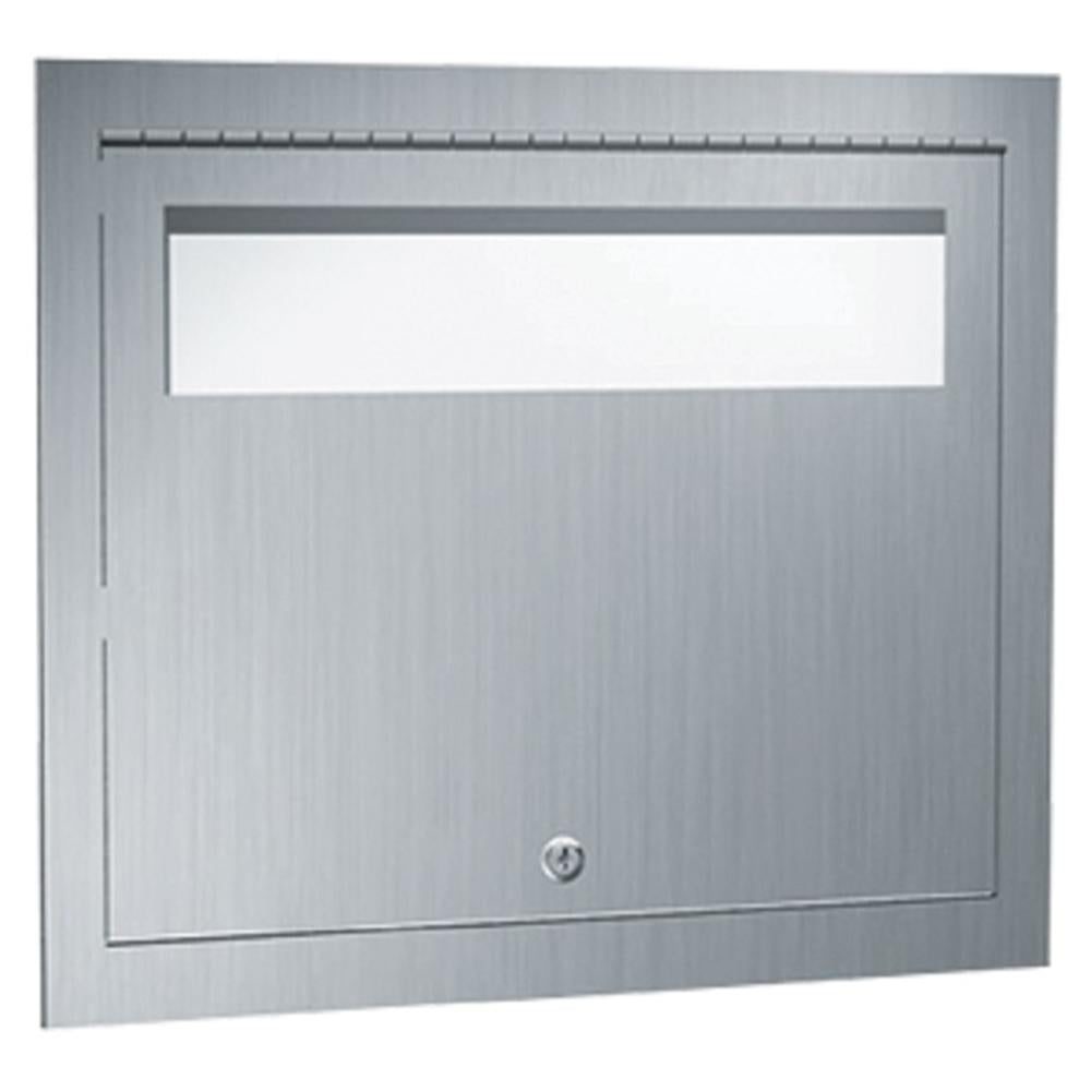 ASI 0477 Recessed Seat Cover Dispenser - Satin Finish for Restrooms, Medical Offices & Public Spaces