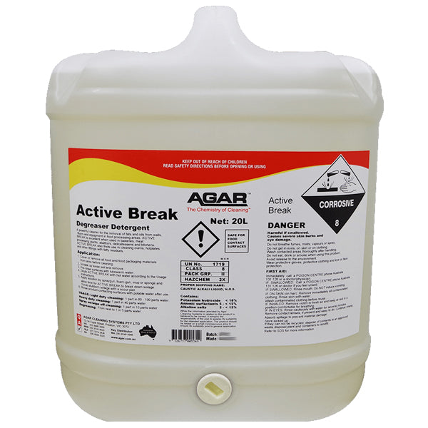 Agar Active Break Kitchen Degreaser - Powerful Stain Remover for Stoves, Ovens & Greasy Surfaces - Ideal for Home & Commercial Kitchens