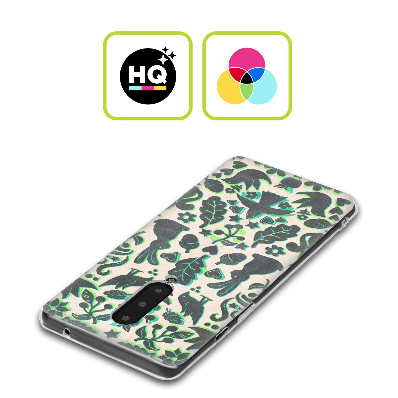 Head Case Designs Officially Licensed Micklyn Le Feuvre Two Rabbits Folk Art Soft Gel Case for Google Pixel 8 - Cute Animal Pattern Protective Phone Cover for Everyday Use