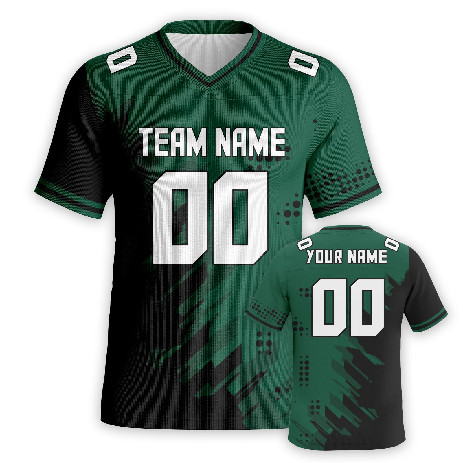 Custom Football Jersey - Personalized Team Name & Number Rugby Shirts for Men, Women, Youth & Kids | Perfect for Team Sports, Fan Gifts & Game Day Outfits