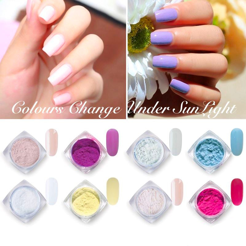 Photochromic Pigments - Color Changing Powder for DIY Crafts, Nail Art & UV Sensitive Projects - Perfect for Sunlight Activated Designs & Creative Arts