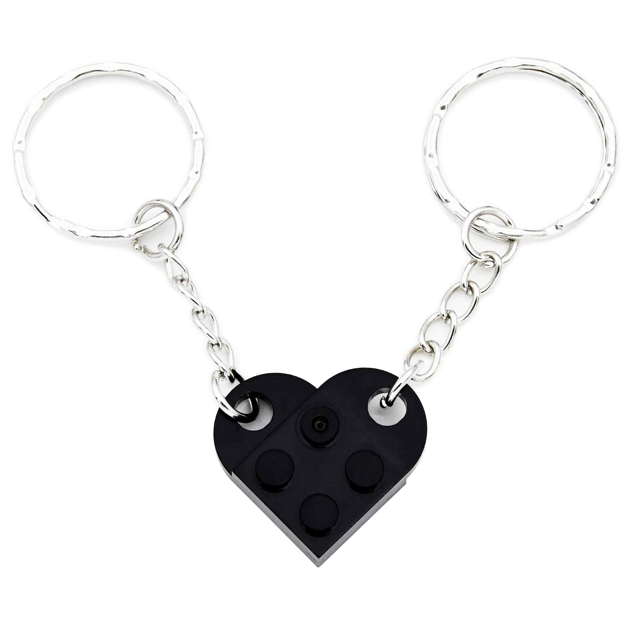 Best Friendship Keychain Set - Heart Couple Keyrings for BFF, Men & Women - 6 Colors - Perfect Birthday Gift for Best Friends, Couples & Loved Ones | Great for Gifting, Keychains, Jewelry & Keepsakes