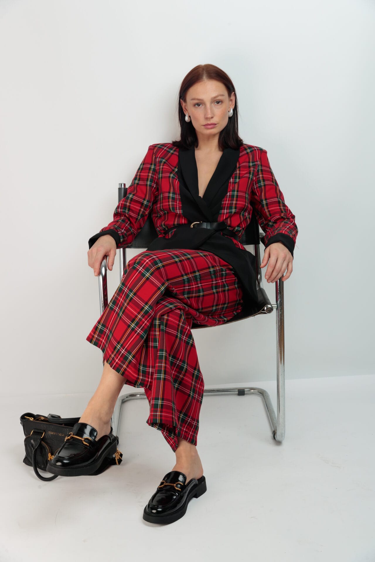Elegant Celtic Reversible Red Blazer - Stylish & Versatile for Business, Parties & Formal Events