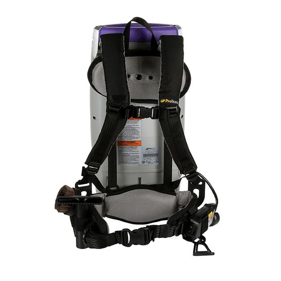 ProTeam 107538 Super Coach Pro 10 HEPA Backpack Vacuum Cleaner with ProBlade Hard Surface & Carpet Tool Kit (107532) - Lightweight Commercial Cleaning for Schools, Offices & Hotels