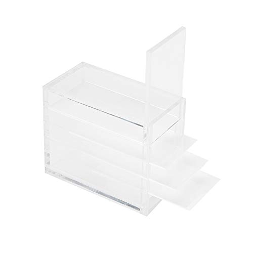 5-Layer Clear False Eyelash Storage Box - Eyelash Case Display Organizer with Glue Pallet Holders - Cosmetic Storage for Beauty Salons & Home Makeup Organization - Perfect for Lash Artists, Salon Professionals & DIY Beauty Enthusiasts