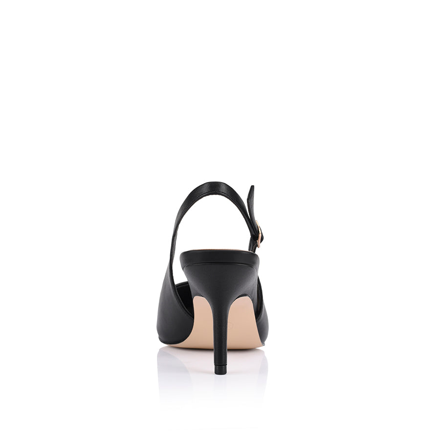 Shayley Black Slingback Stilettos Heels for Women - Elegant High Heel Dress Shoes for Party, Wedding & Evening Events