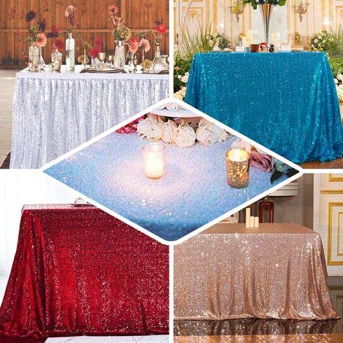 Premium Sequin Rectangle Tablecloth 90