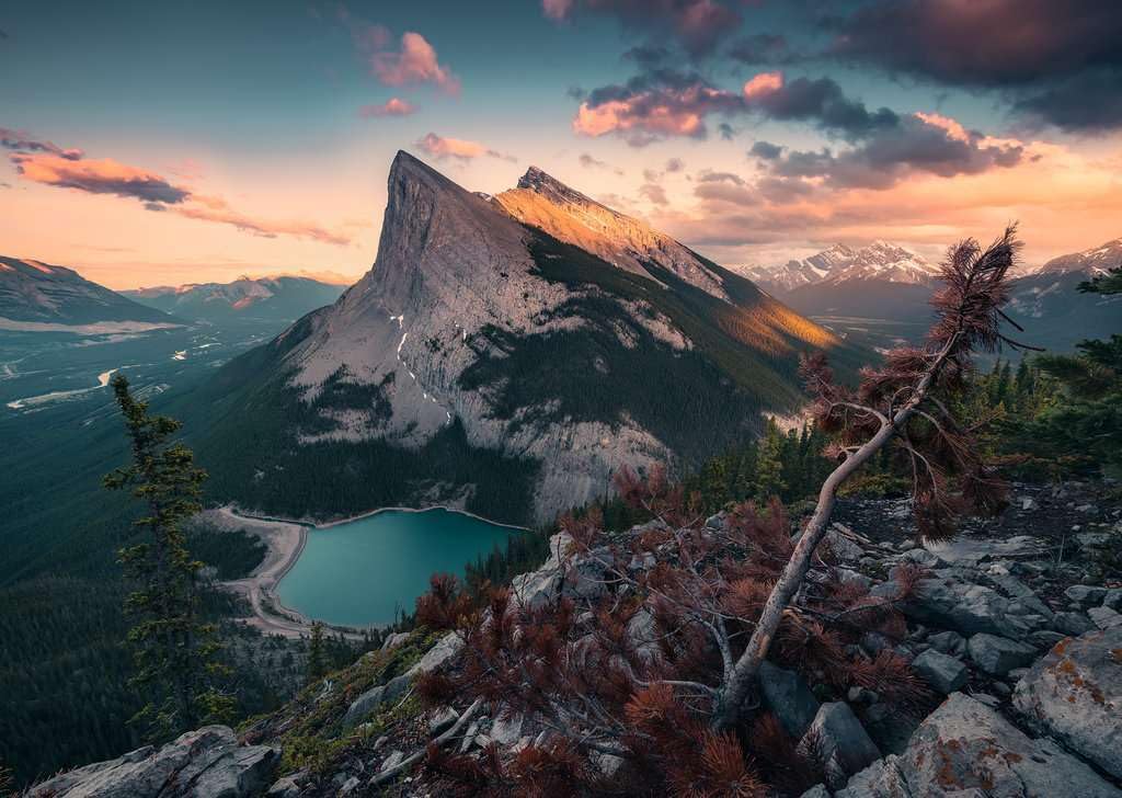 Ravensburger 12000033 - Sunset in the Mountains 1000 Piece Jigsaw Puzzle for Adults & Teens 14+ | Landscape & Nature Puzzle for Family Game Night & Relaxation