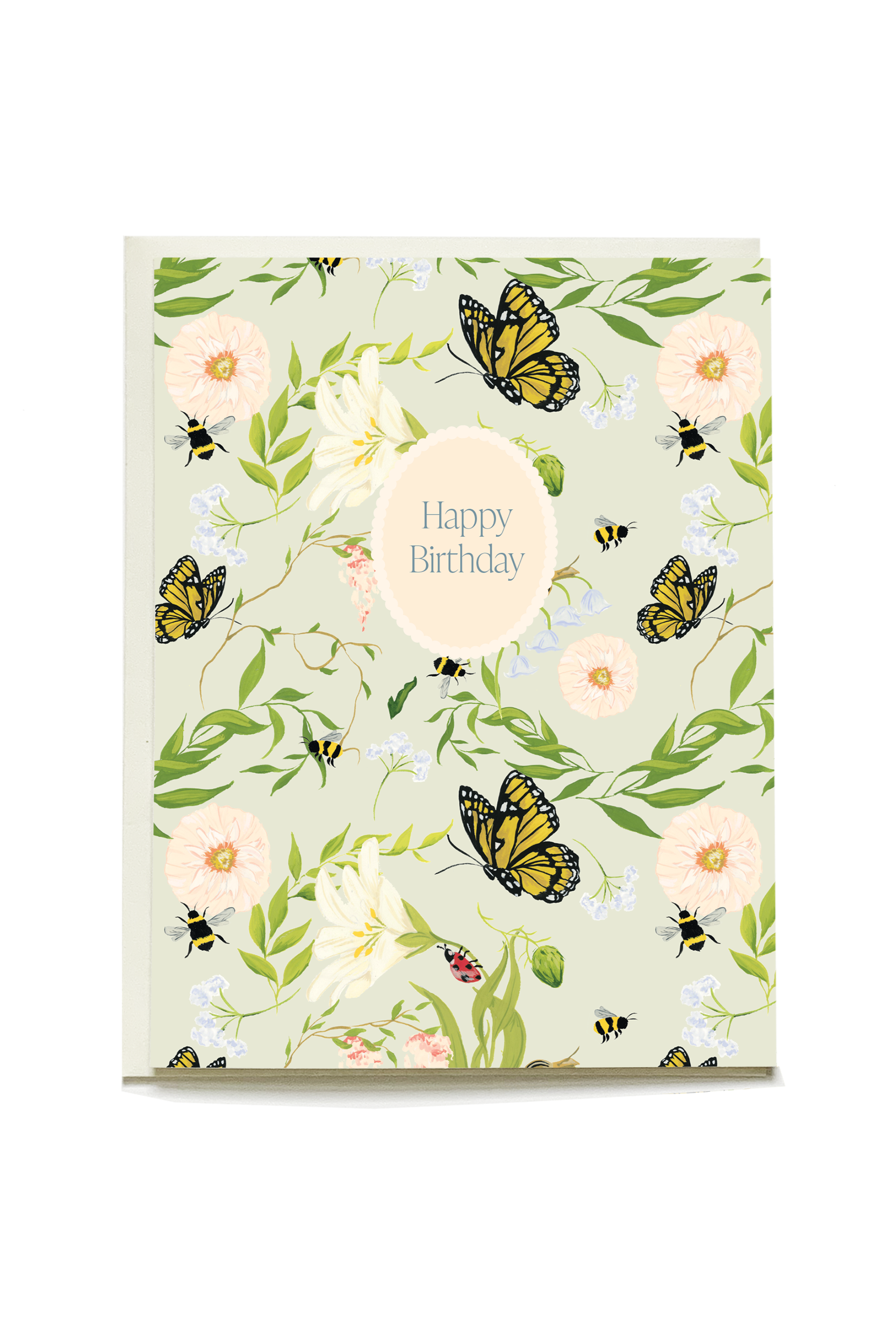 Pollinator Birthday Card - Eco-Friendly Greeting Card for Bee Lovers & Gardeners - Perfect for Birthdays, Thank You Notes & Earth Day Celebrations