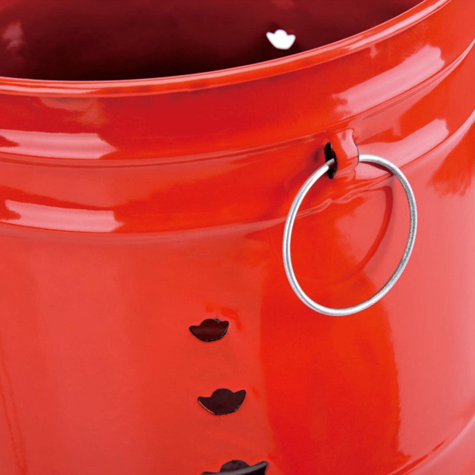 HELOU Portable Garden Incinerator - Small & Large Fire Cage (45*45cm) for Burning Leaves, Waste Paper & Yard Waste | Outdoor Fire Pit for Backyard, Camping & Farm Use