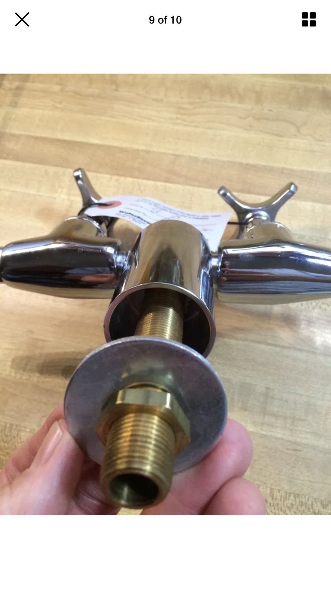 WaterSaver L4100FH-132SWSA AIR Brass Two-Place Air Stopcock, 3/8