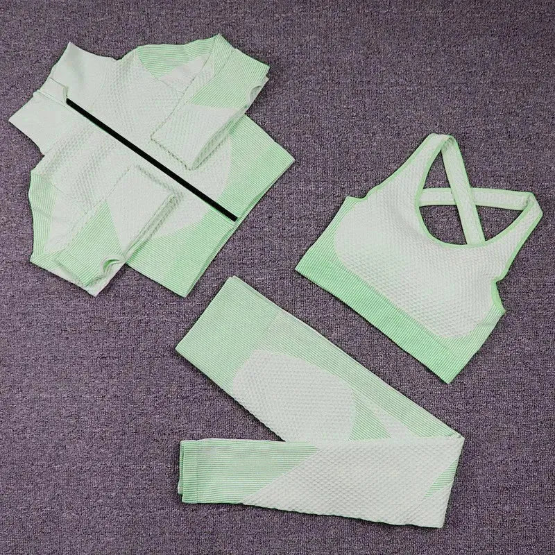 Seamless Long Sleeve Yoga Outfits for Women - 2 or 3 Piece Workout Sets | Gym, Running & Fitness Clothes | Perfect for Yoga, Pilates & Active Lifestyles