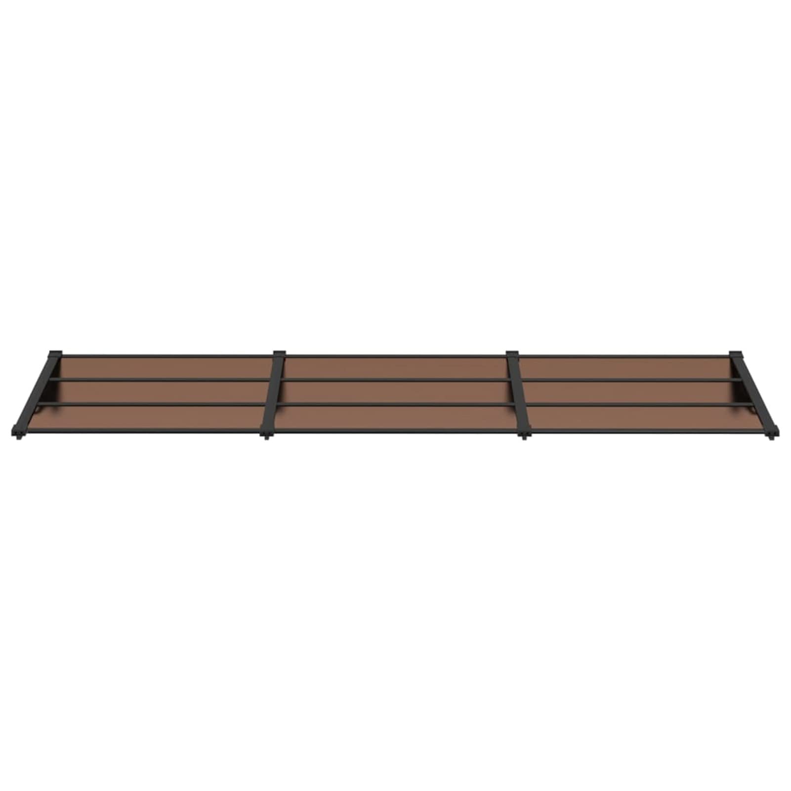 Black Polycarbonate Door Canopy 297.5x90cm - Tidyard Entrance Porch Cover, Desk Canopy, Window Awning, Protective Roof Shelter for Home & Office Use