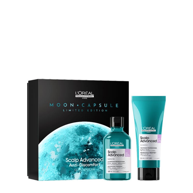 L'Oreal Professionnel Scalp Advanced Duo Haircare Set for Dry Scalp & Dandruff Relief - Salon Quality Shampoo & Conditioner Gift Set for Men & Women - Perfect for Home Hair Care Routine & Gifting