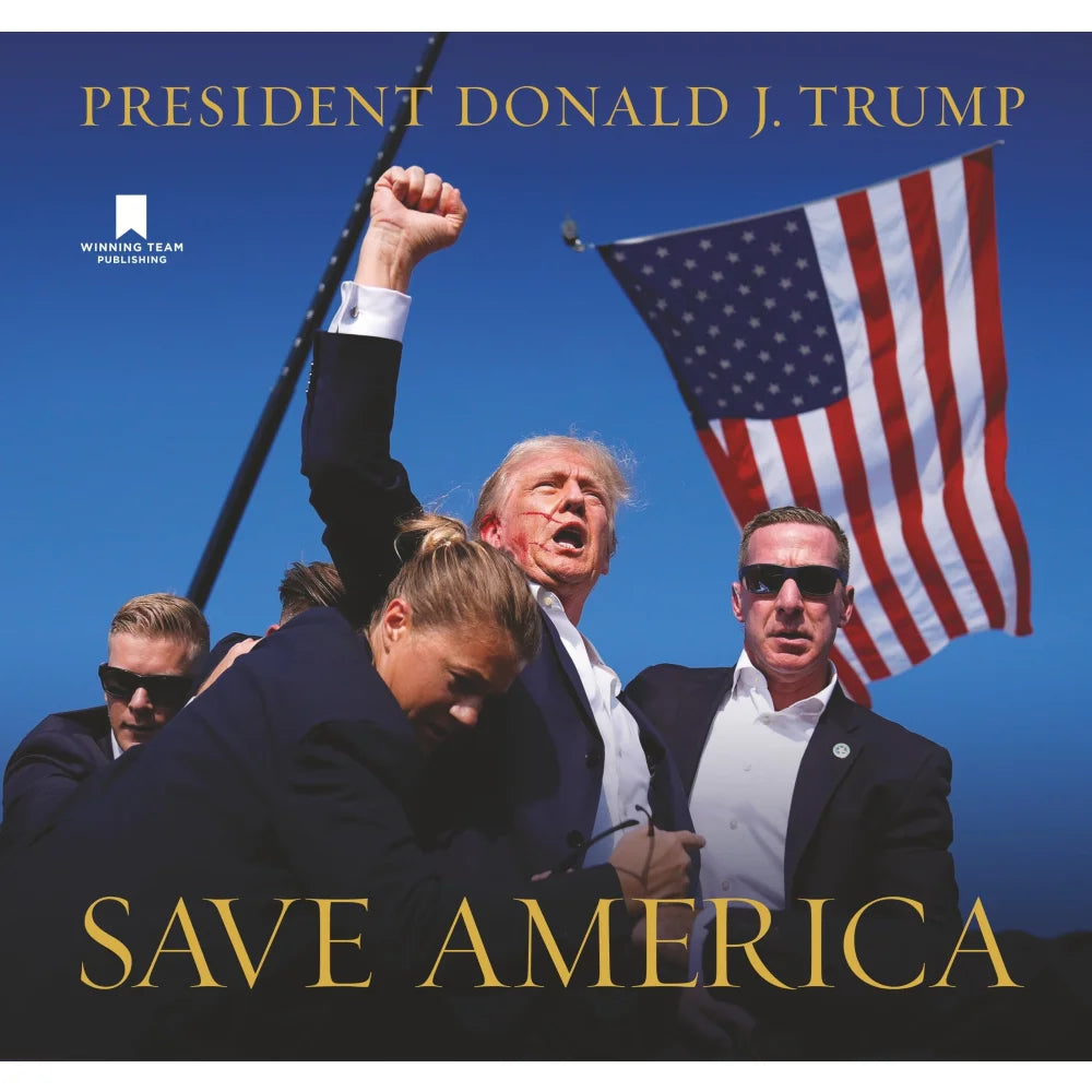 Authentic Donald Trump Signed 'Save America' Book with JSA COA - Collectible Memorabilia for Political Enthusiasts & History Buffs