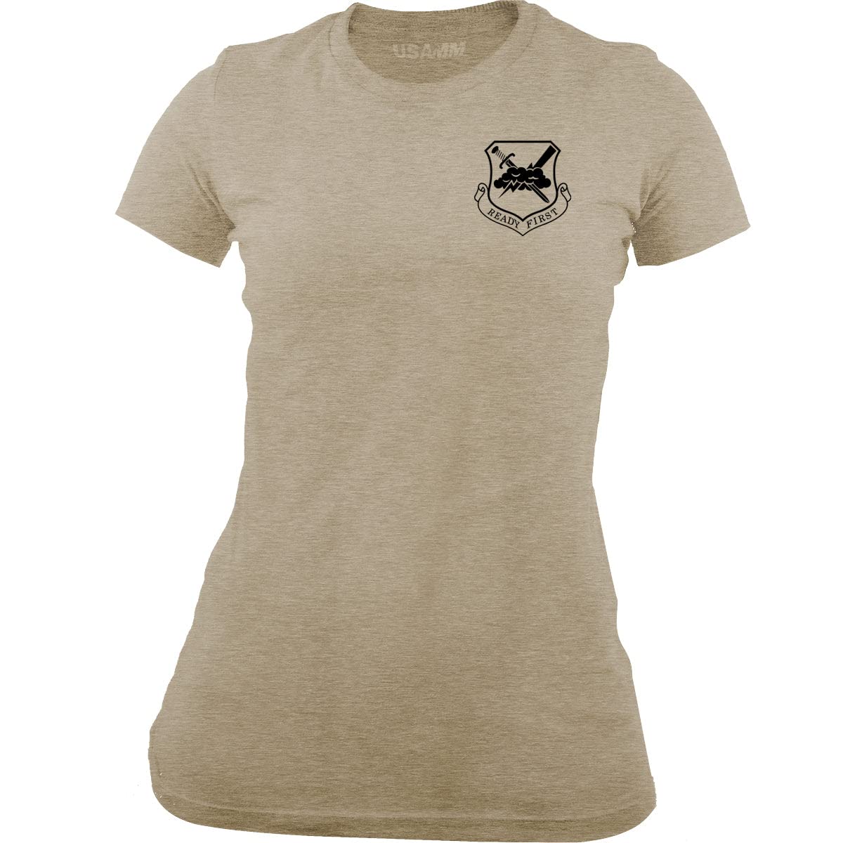 Women's Air Force First Air Support Operations Group Full Color Veteran Patch T-Shirt - Military Apparel for Veterans & Patriotic Americans - Perfect for Veterans Day, Military Events & Patriotic Occasions