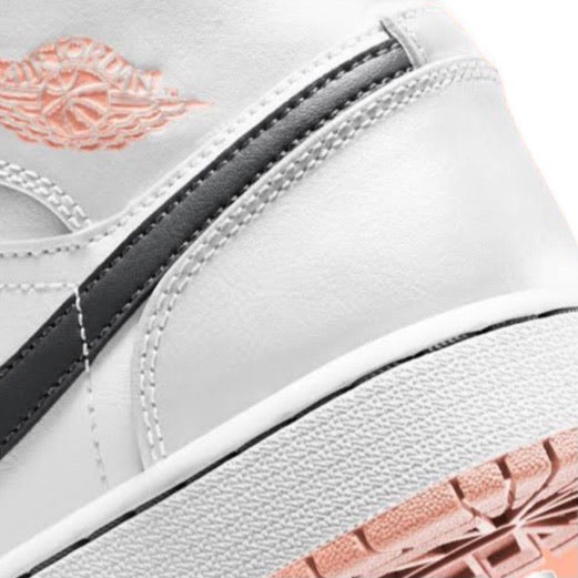 Air Jordan 1 Mid GS Arctic Orange Basketball Shoes for Kids - Stylish Sneakers for School, Sports & Casual Wear
