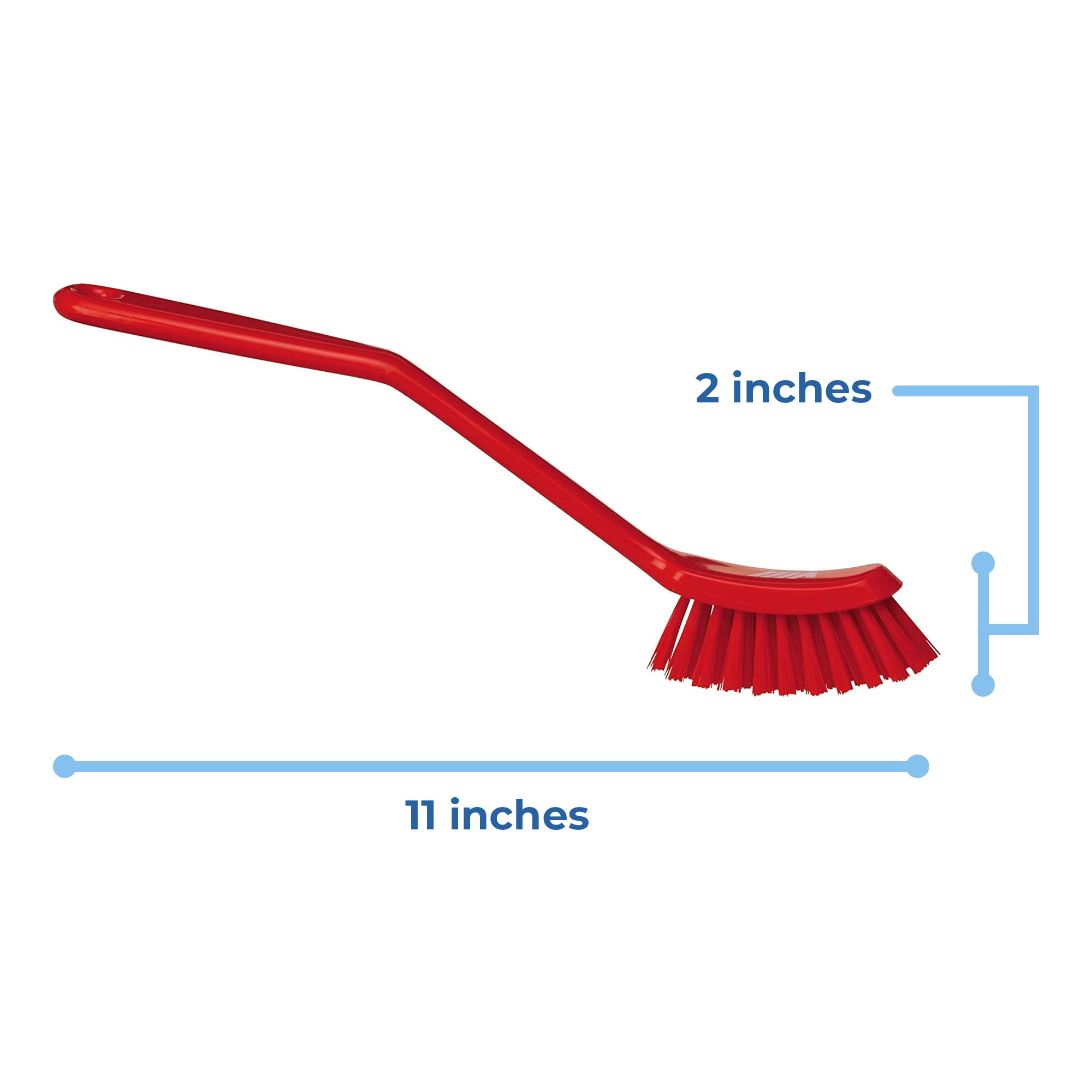 Vikan 42874 Heavy-Duty Fine Dish Brush - 11
