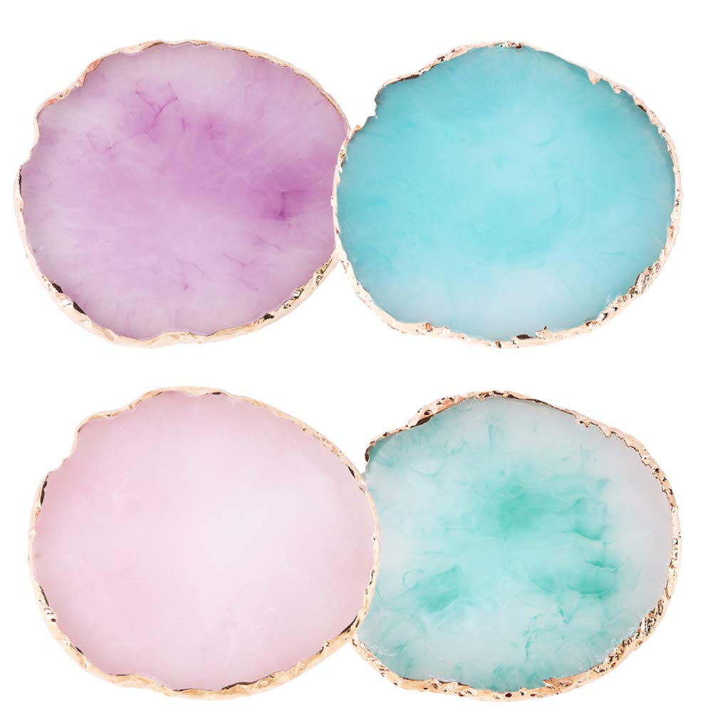 Professional Resin Makeup Mixer & Nail Art Polish Mixing Plate - Blue Foundation Coloring Palette for DIY Cosmetics & Nail Design | Perfect for Salon, Home Use & Creative Beauty Projects