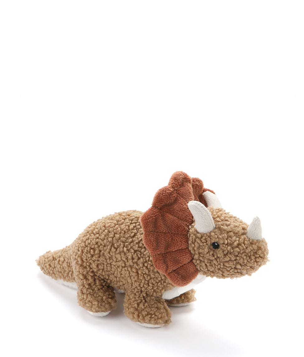 Baby Thomas the Triceratops Plush Toy - Soft Brown Dinosaur Stuffed Animal for Kids | Perfect for Cuddling, Nursery Decor & Gift Giving