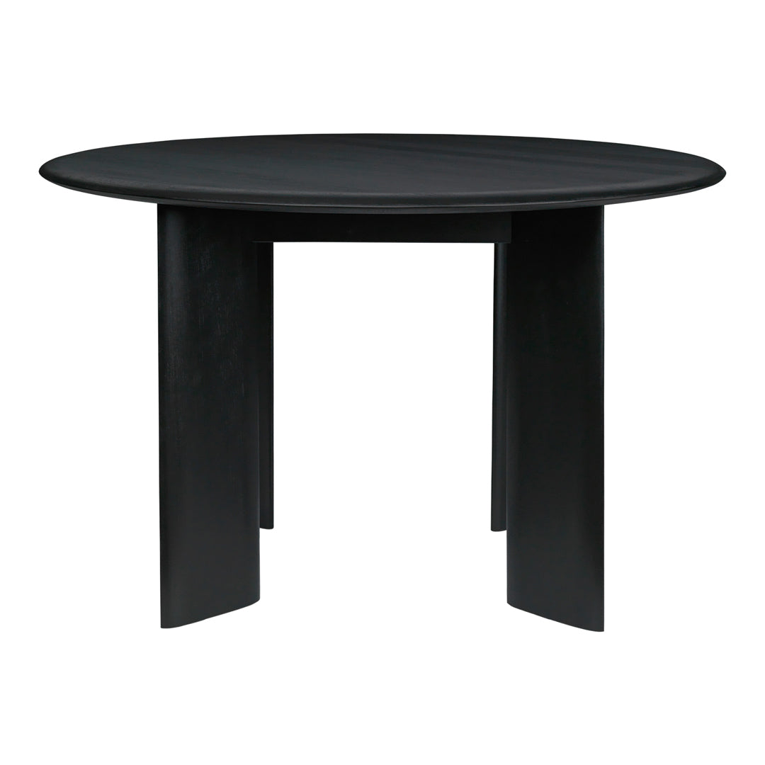 Round Bevel Edge Dining Table - Modern Wooden Coffee Table for Living Room, Kitchen, or Office - Perfect for Small Spaces & Home Decor