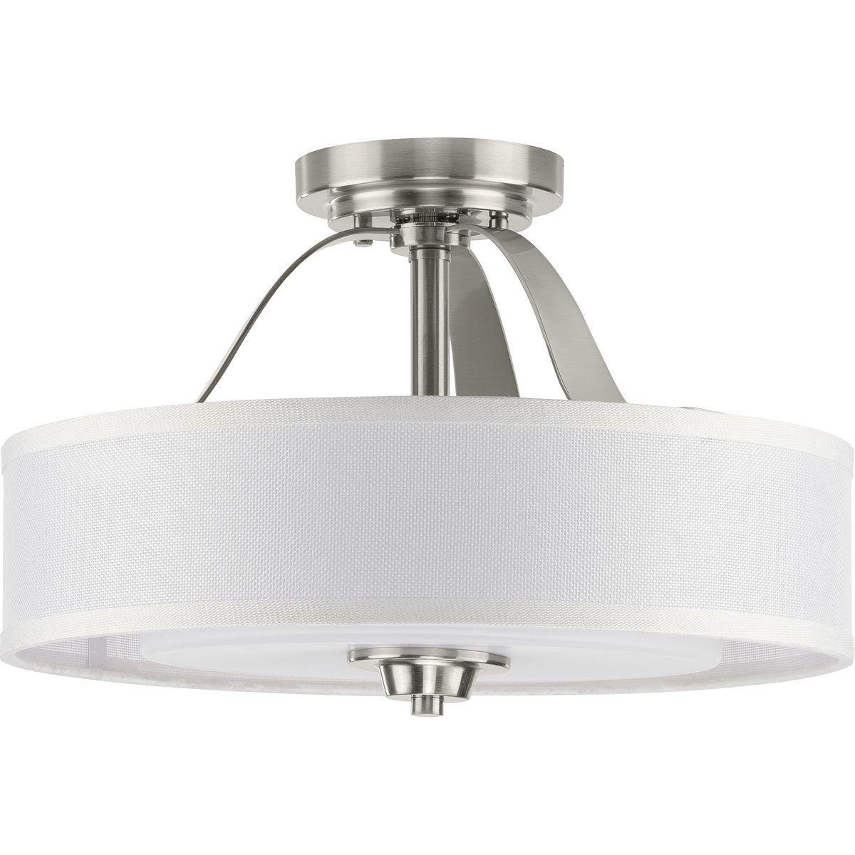 Kene Collection 2-Light Semi Flush Mount Convertible Ceiling Light Fixture - Perfect for Bedroom, Hallway & Entryway Lighting