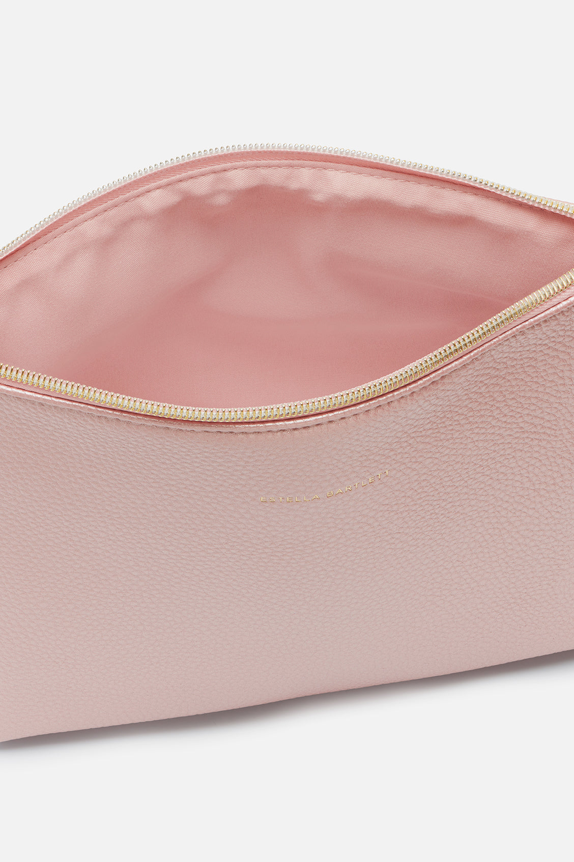 Metallic Blush Makeup Pouch EBP6273 - Glamorous Cosmetic Bag for Travel, Parties & Everyday Use