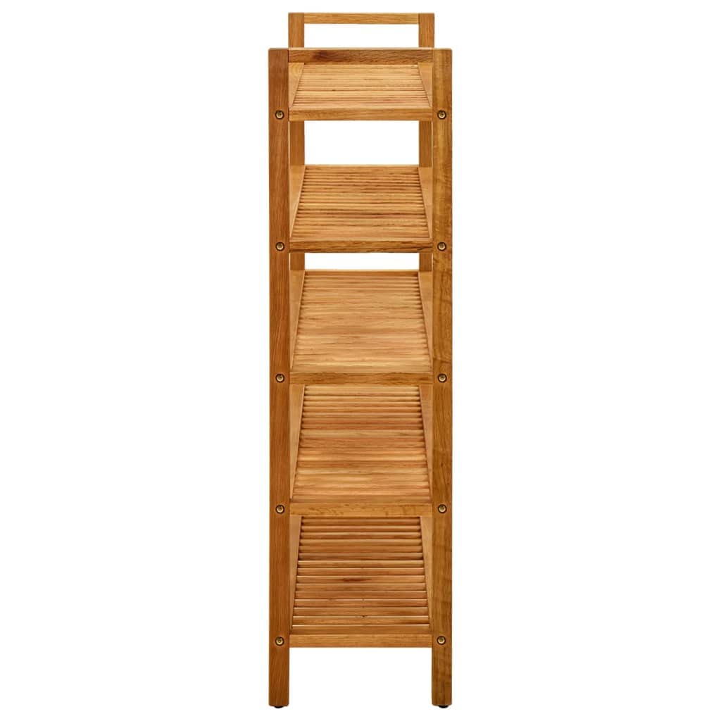 5-Tier Solid Oak Wood Shoe Rack Organizer - Farmhouse Style Shoe Storage for Entryway, Hallway, Closet & Bedroom - Perfect for Dorm Rooms and Small Spaces - vidaXL Shoe Holder with Sturdy Construction