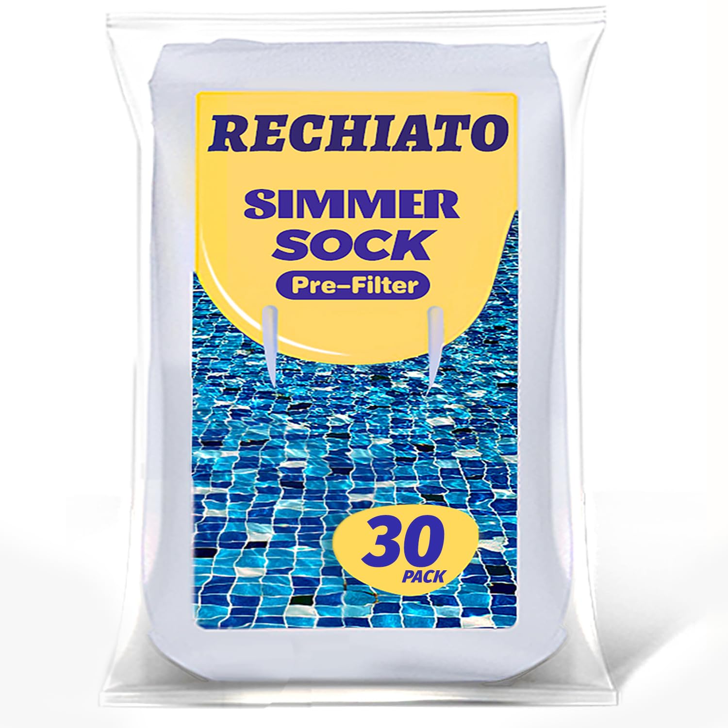 30 Pack Pool Skimmer Socks - Premium Mesh Filter Covers for Inground & Above Ground Pools - Traps Leaves, Debris & Small Particles - Fits Most Pool Skimmers & Filter Baskets - Perfect for Summer Pool Maintenance & Water Clarity