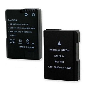 Original Nikon EN-EL14 EN-EL14a Replacement Battery for Nikon D3100 D3200 D3300 D3400 D3500 Cameras - Perfect for Travel Photography & Vlogging