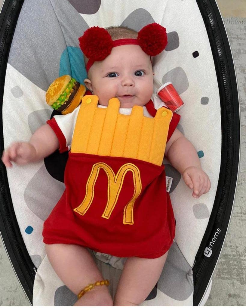 McDonald's 2-Pack Cotton Baby Romper & T-Shirt Set - Soft Unisex Overalls for Newborns & Infants | Perfect for Playtime, Photoshoots & Everyday Comfort