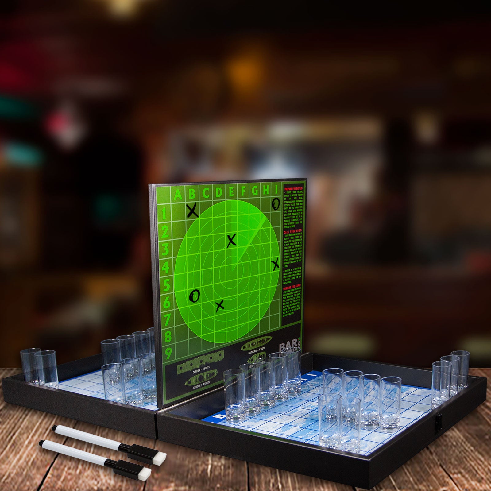 Battleshotz Drinking Board Game - Black Ops Edition | Fun Party Game for Adults & Friends | Perfect for Game Nights, College Parties & Social Gatherings