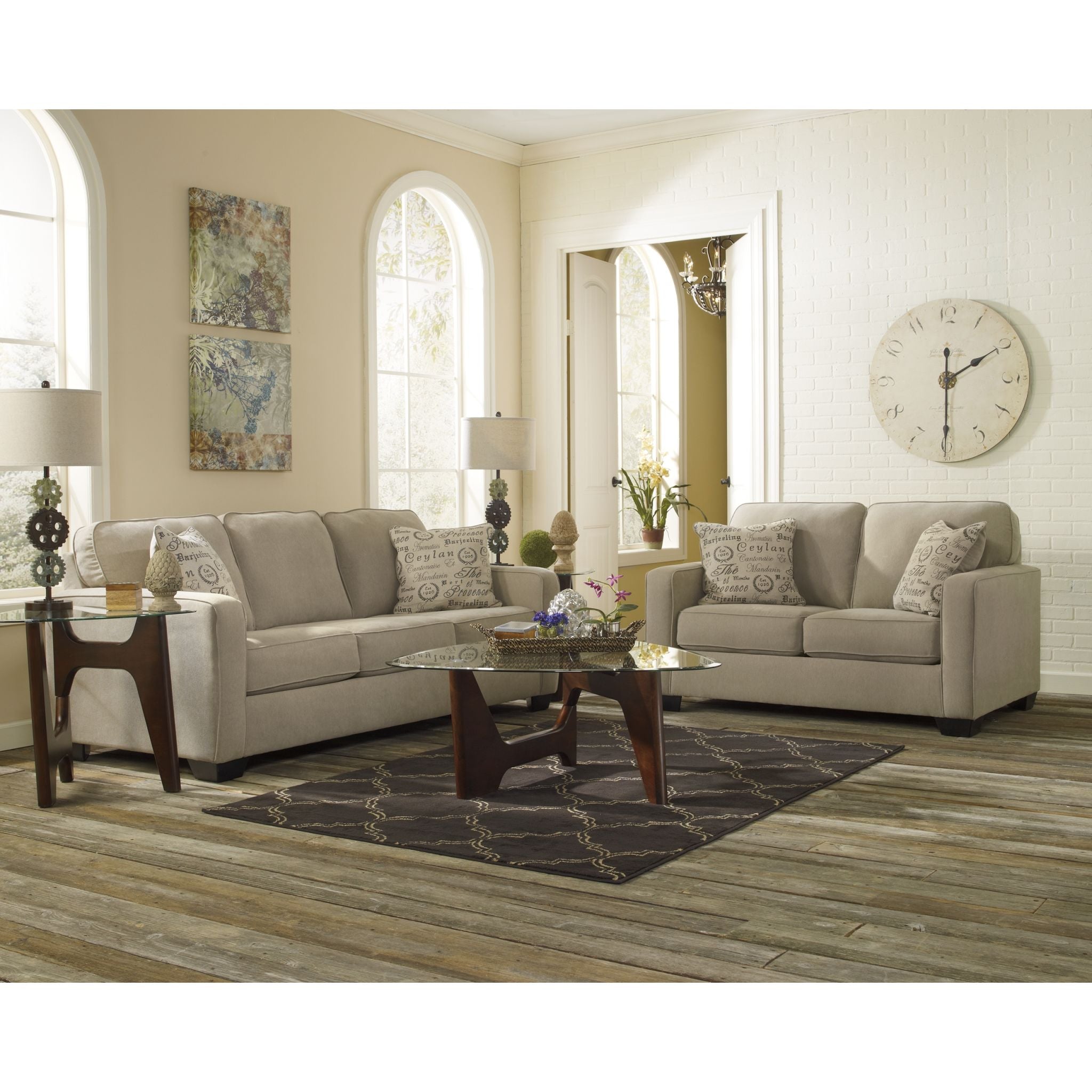 Alenya Sofa - Modern 3-Seater Fabric Couch for Living Room, Comfortable and Stylish Home Furniture - Perfect for Family Gatherings, Movie Nights, and Relaxing