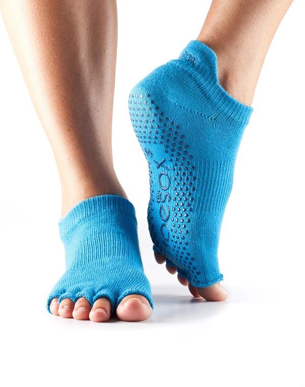 ToeSox Low Rise Grip Socks - Non-Slip Half Toe Yoga & Pilates Socks for Women - Perfect for Barre, Dance, and Workout Sessions