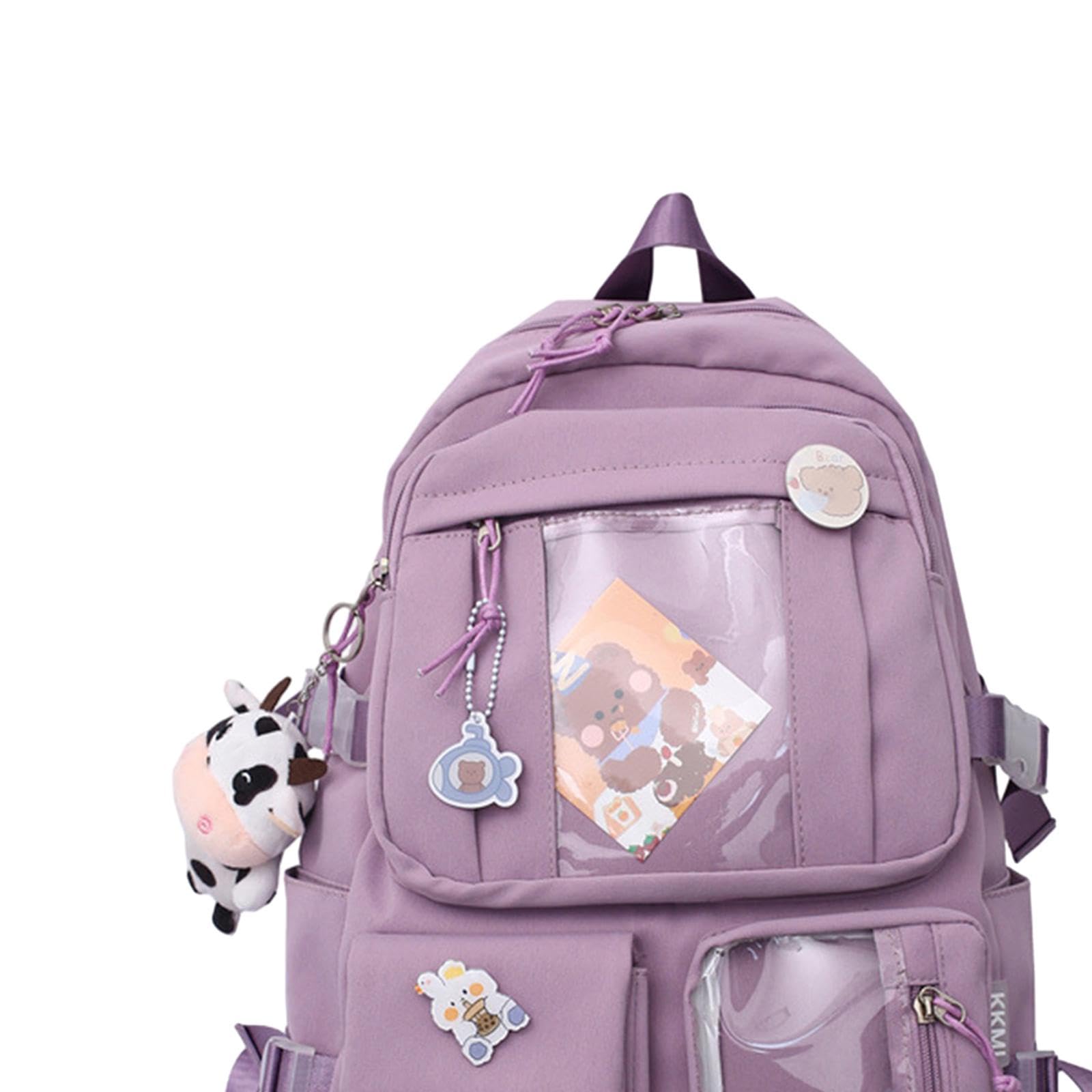 MYADDICTION Women's Backpack - Cute Durable Travel Backpack for Women, Teens & Kids, School Bookbag, Purple | Perfect for School, College, Travel & Daily Use