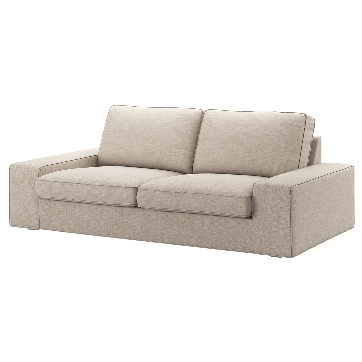 CRIUSJA Sofa Slipcover for IKEA Kivik 3-Seater Couch (228cm) - Stretchable 2-Cushion Couch Cover with Matching Pillow Covers - Living Room Furniture Protector (8018-4, 3-Seat) - Perfect for Pet Owners & Family Gatherings