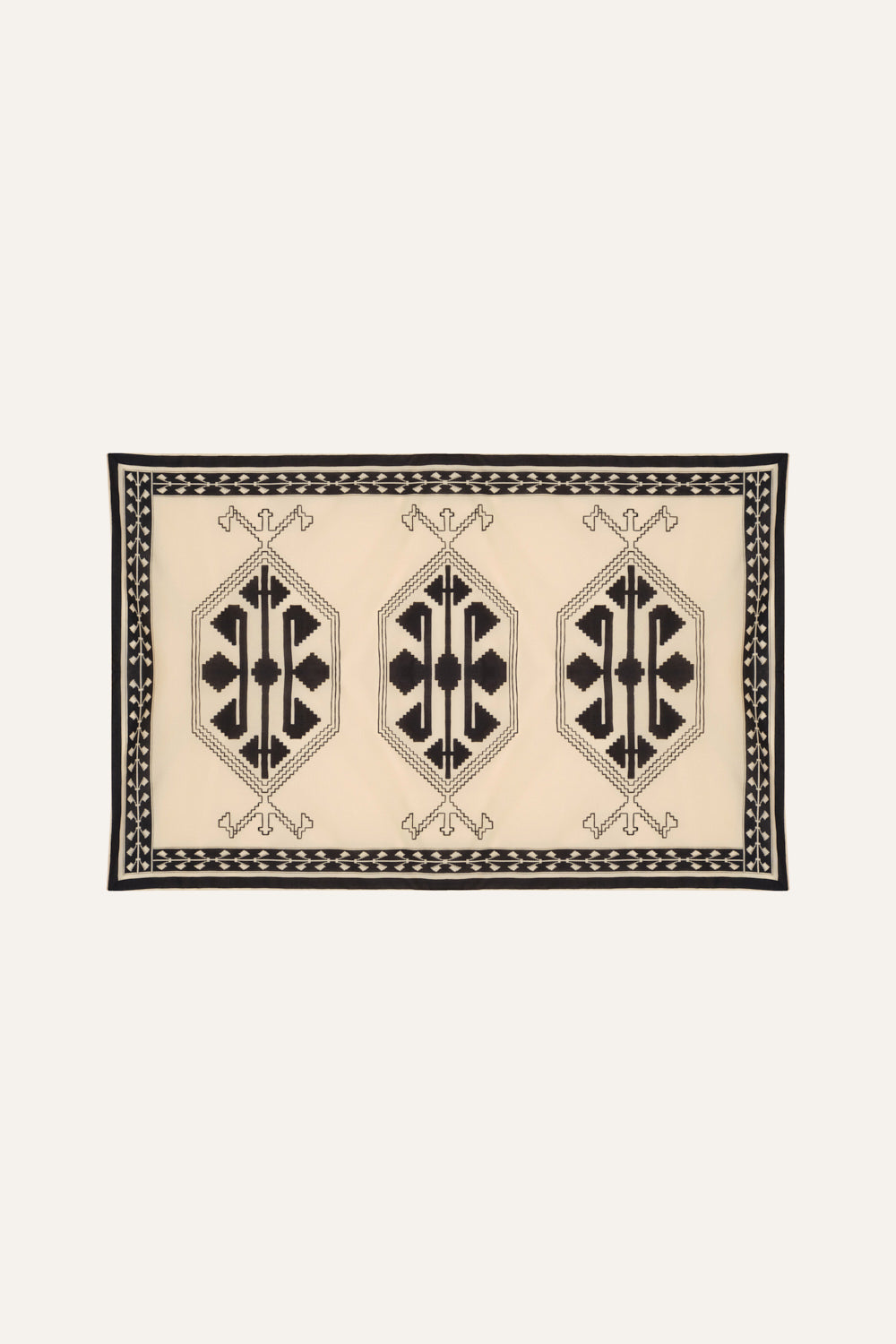 Ayahuasca-Inspired Ecru Pareo - Boho Beach Cover-Up for Women, Perfect for Poolside, Festivals & Vacation Wear