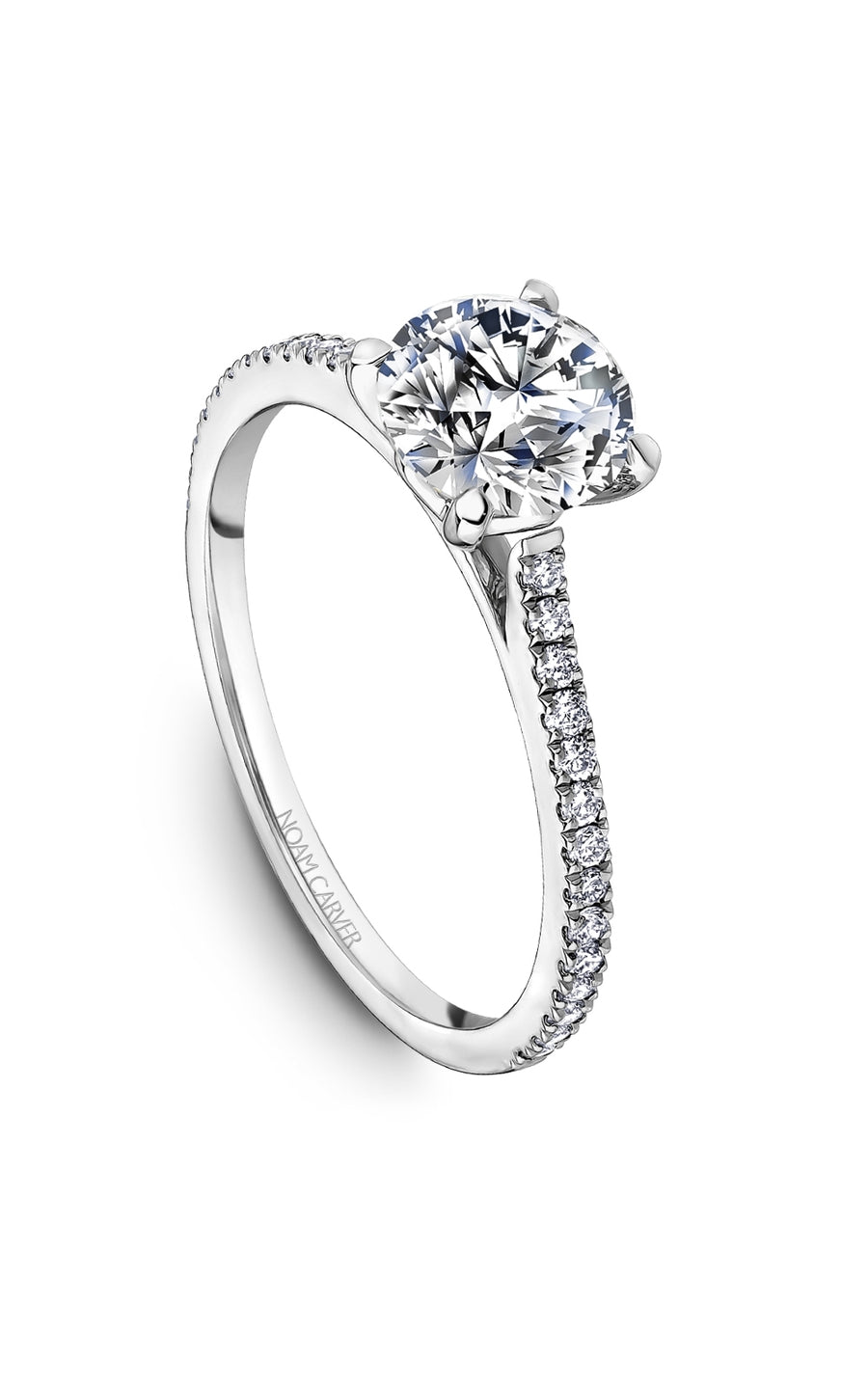 Noam Carver B507 01A Diamond Bridal Engagement Ring for Women - Perfect for Proposals, Weddings & Anniversary Gifts