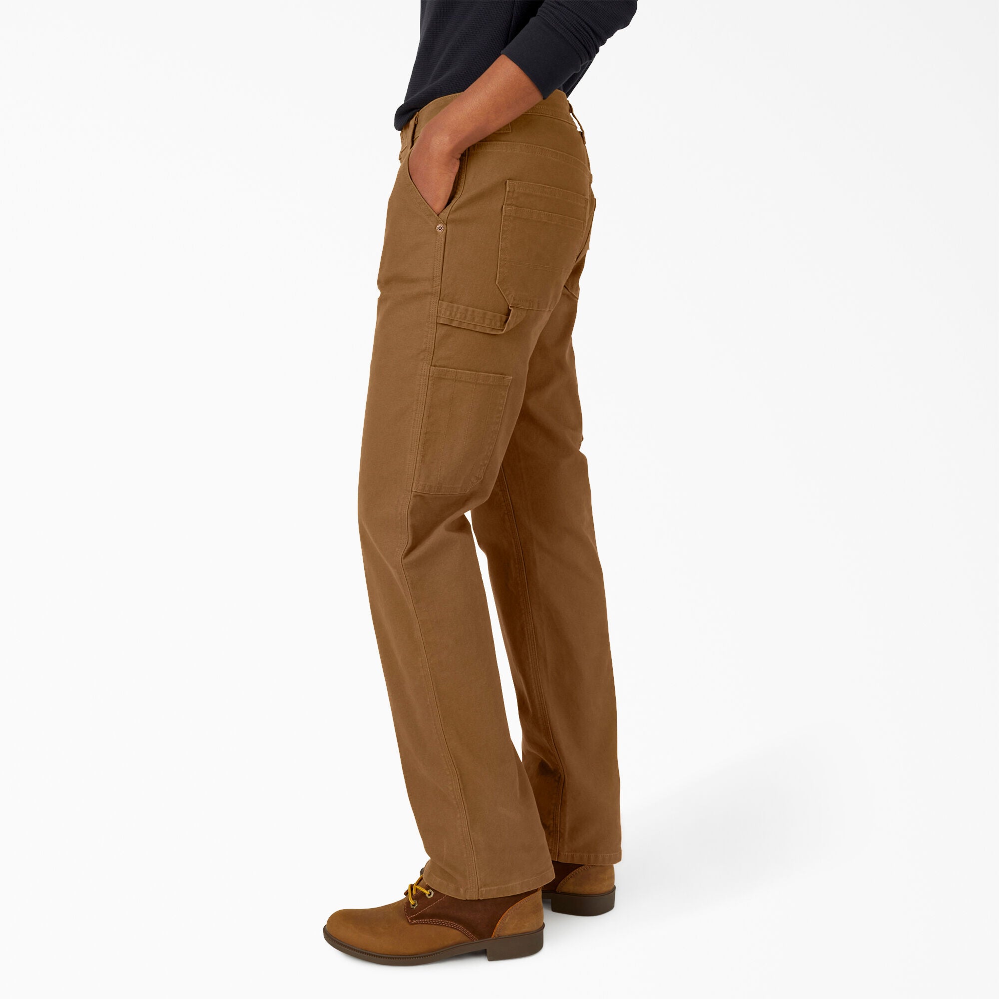 Dickies Women's Duck Carpenter Pants FDW270 - Durable Work Pants for Construction, Woodworking & Outdoor Activities
