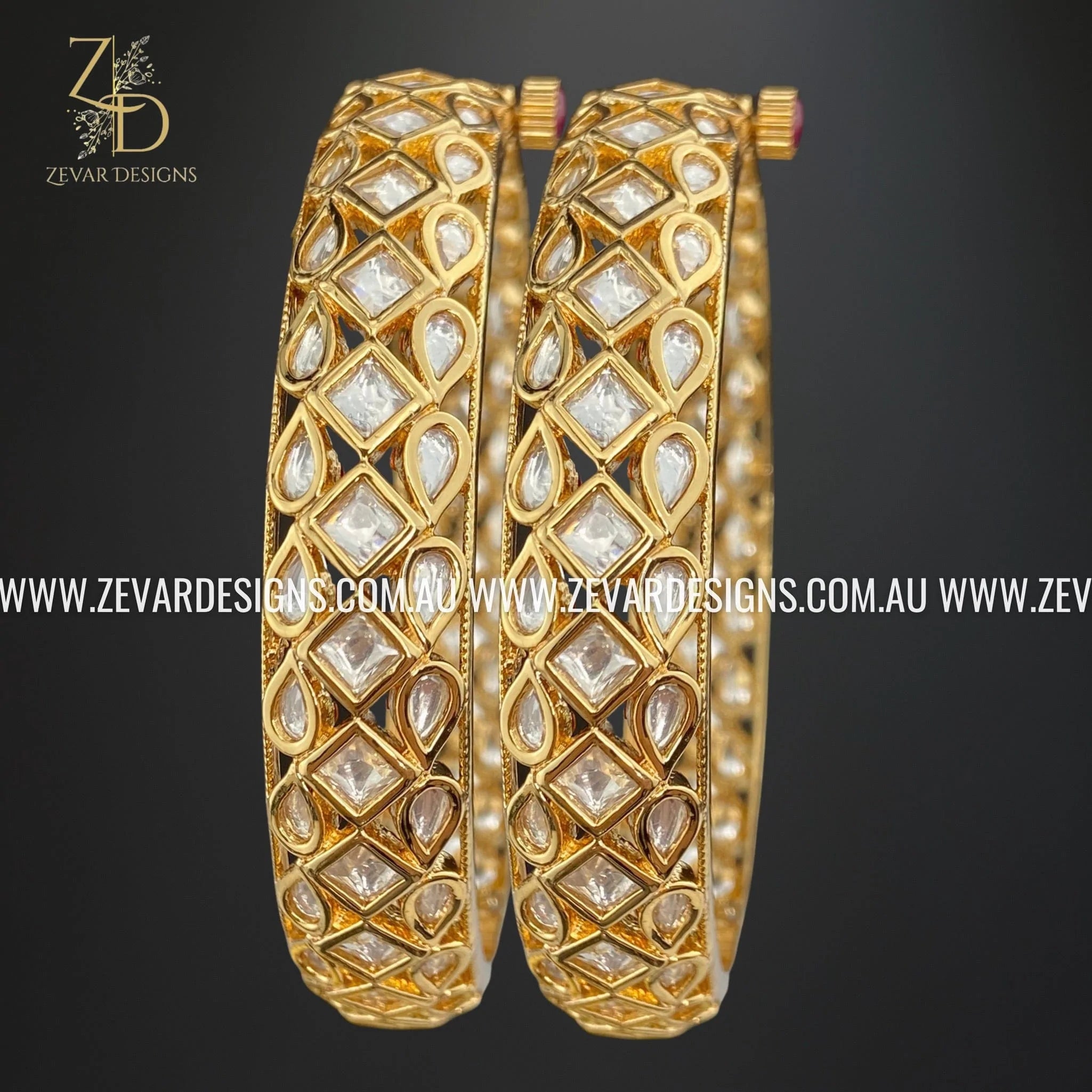 Exquisite Kundan Polki Bangles - Traditional Indian Jewelry for Women | Perfect for Weddings, Parties & Festive Occasions