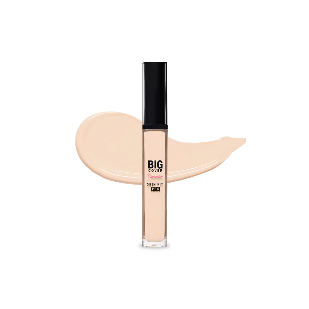 Etude House Big Cover Skin Fit Concealer Pro - Full Coverage, Long Lasting, Waterproof Concealer for Dark Circles, Blemishes & Acne - Perfect for Everyday Makeup & Photo Shoots