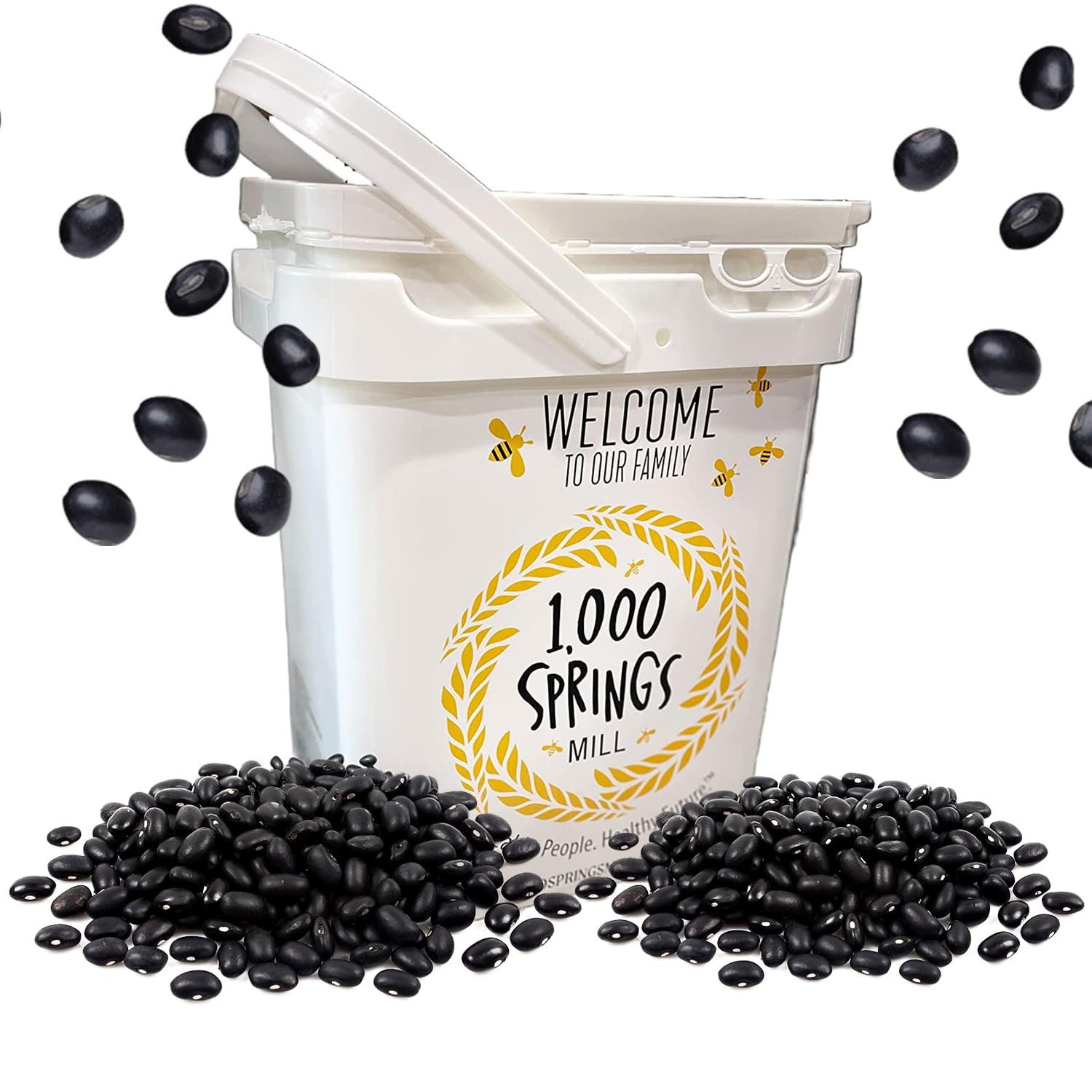 Organic Black Beans 25lb Bulk - Vegan, for Soups, Salads & Chili