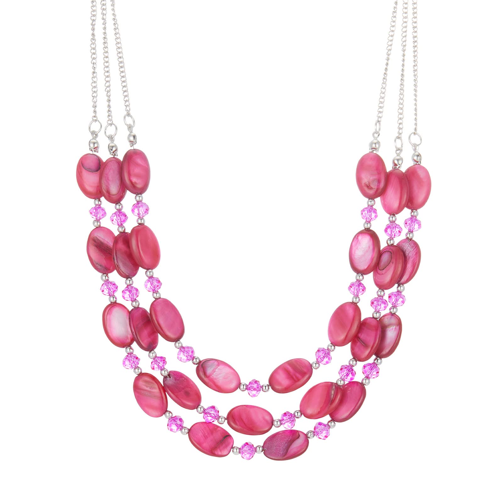 Chunky Layered Beaded Statement Necklace for Women - Multi Strand Boho Fashion Jewelry - Perfect Birthday Gift for Mom, Wife, Sister | Great for Parties, Weddings, Date Nights & Office Wear