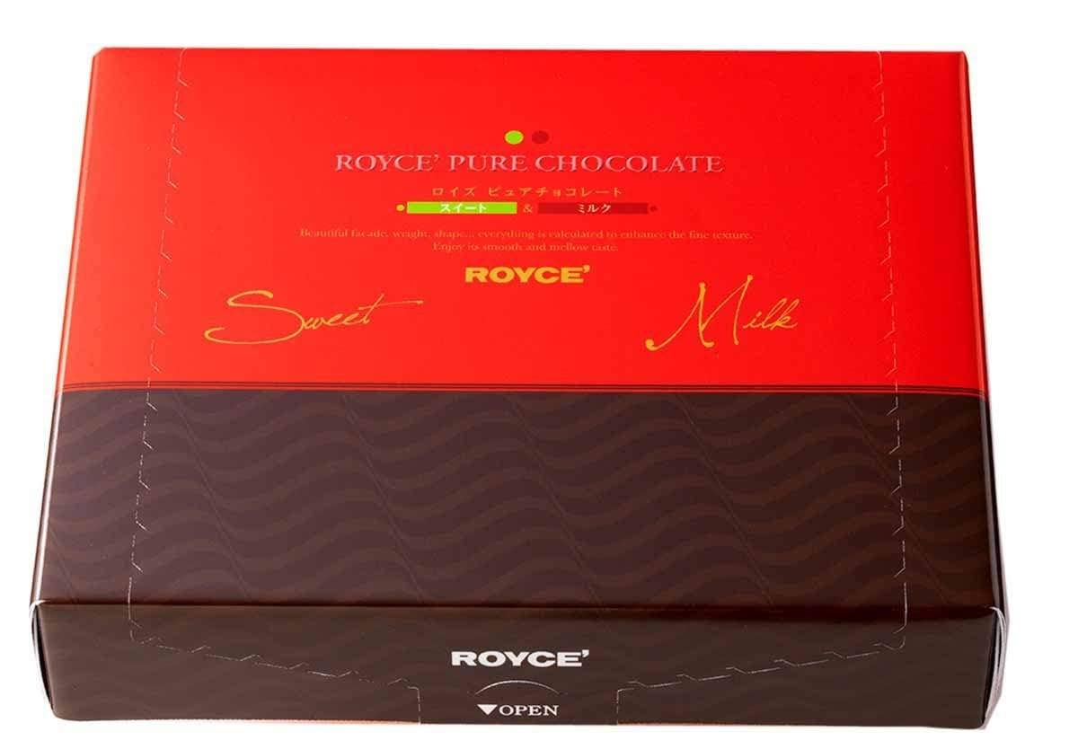 Premium ROYCE' Pure Chocolate Assortment - Sweet & Milk Chocolate Gift Box (40 Pieces) | Authentic Japanese Hokkaido Chocolate | No Artificial Preservatives | Perfect for Baking, Desserts & Gourmet Gifting