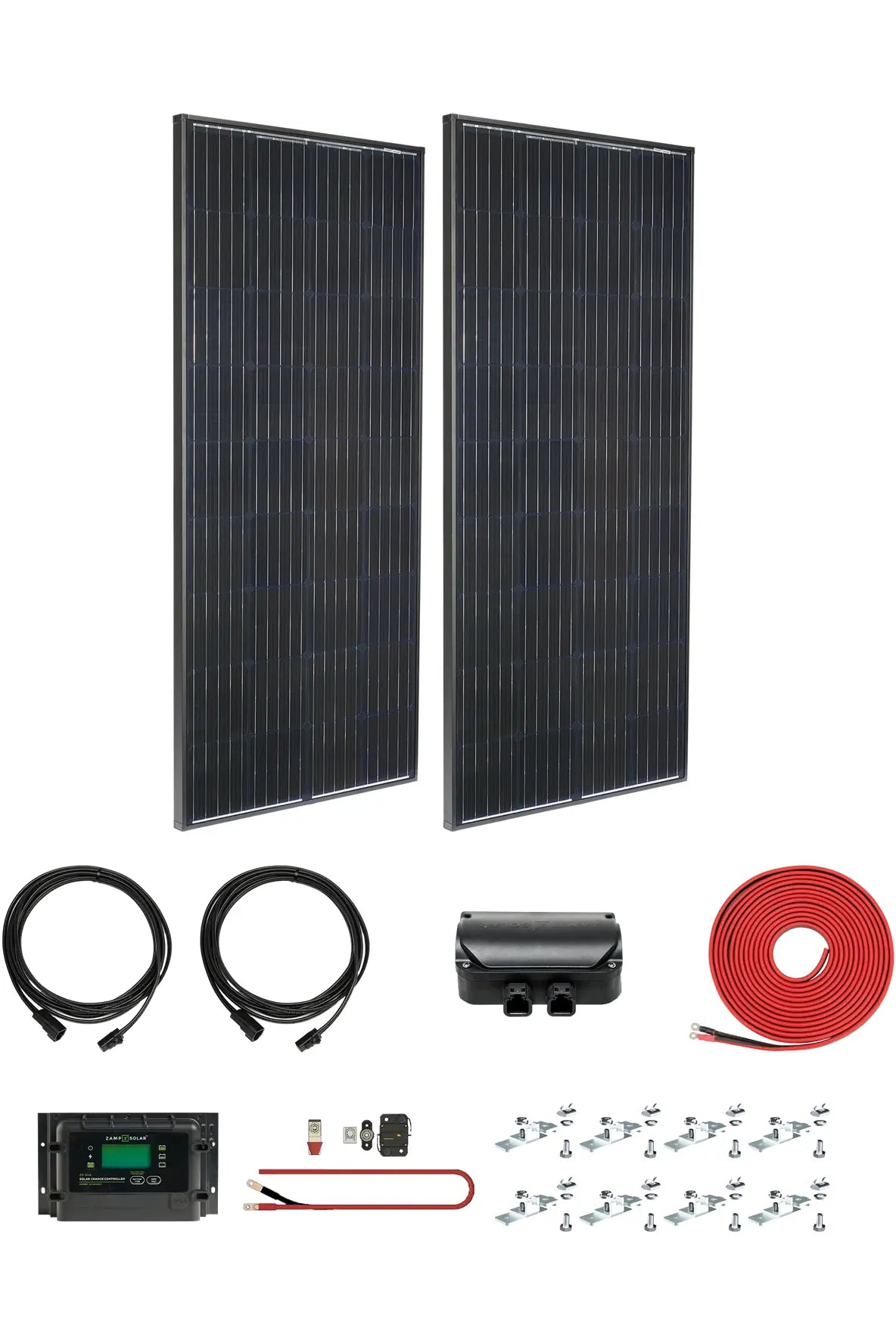 Zamp Solar Legacy Black 380 Watt Deluxe Kit - High Efficiency Solar Panel System for RV, Boat & Off-Grid Power - Perfect for Camping, Emergency Backup & Outdoor Adventures