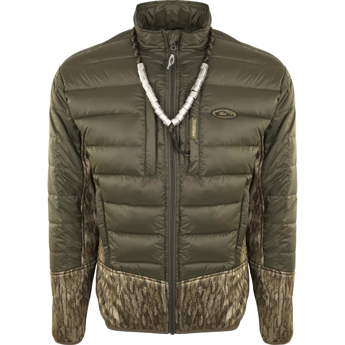 Drake Waterfowl Men's Full Zip Waterproof Hunting Jacket - Windproof Camo Coat for Outdoor Adventures, Duck Hunting & Cold Weather Protection