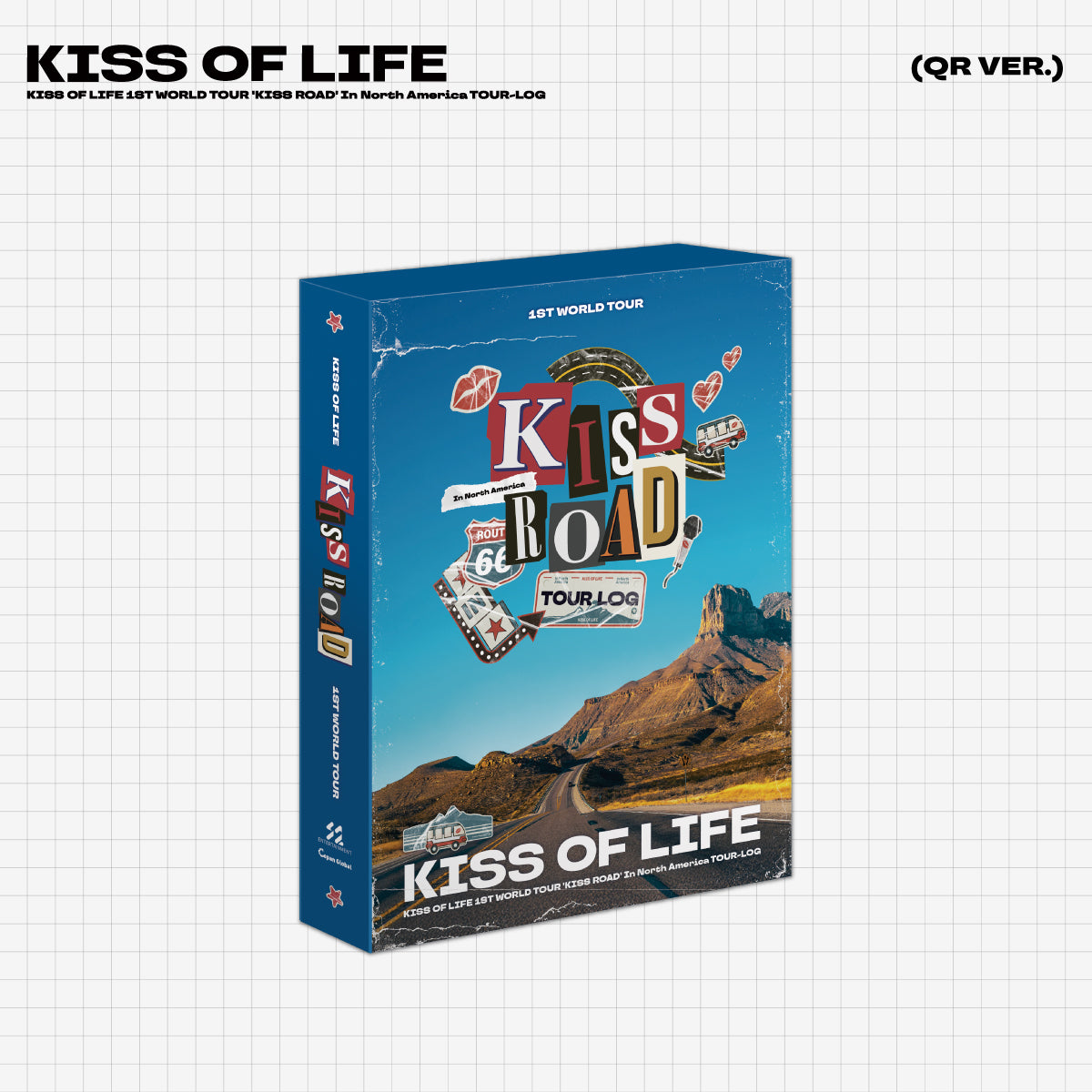 KISS OF LIFE 1st World Tour in North America - Official Tour Log 'KISS ROAD' | K-Pop Concert Merchandise & Memorabilia for Fans | Perfect for K-Pop Collectors and Music Enthusiasts