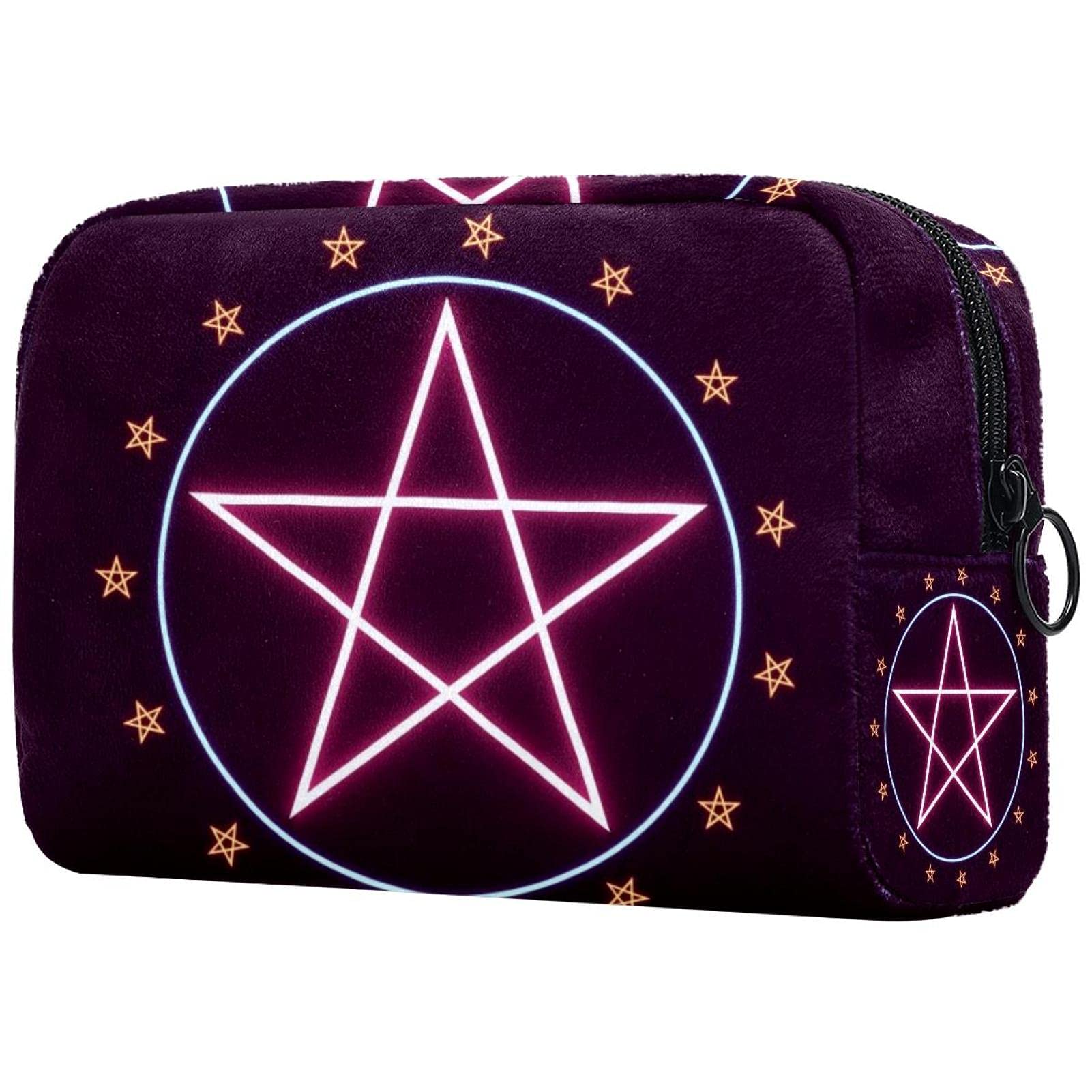 Pentagram Makeup Bag - Travel Cosmetic Organizer for Women | Portable Toiletry Case for Daily Use & Trips