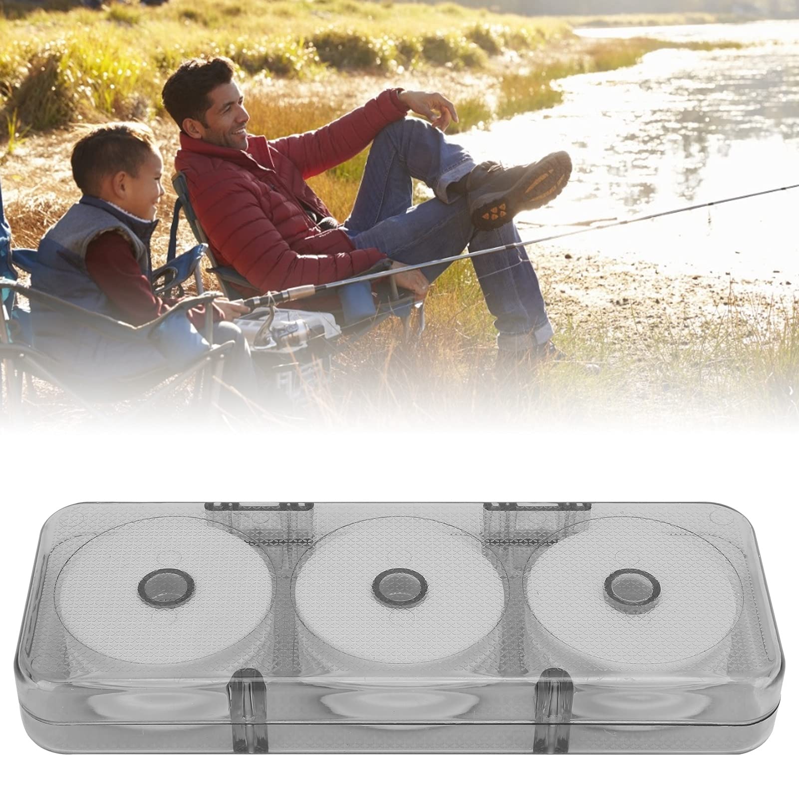 VGEBY 6-Piece Fishing Line Spool Organizer - Plastic Foam Storage for Lures, Rigs & Fly Fishing Gear - Compact Tackle Box Accessories for Anglers (Perfect for Boat, Shore & Ice Fishing Trips)